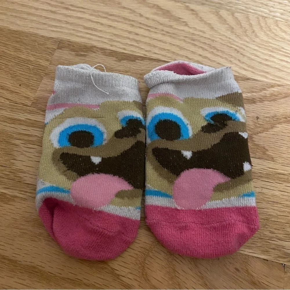 Disney Puppy Dog Pals Socks Rolly Pink Toddler Kids Girls
